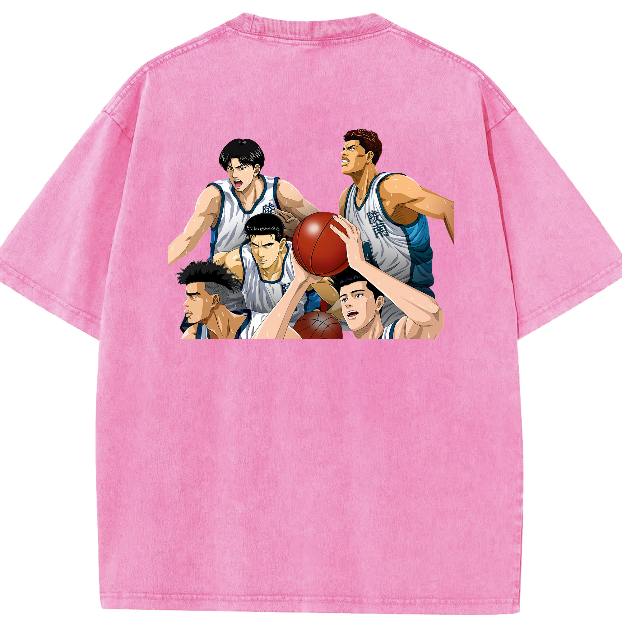 （画像用） SLAM DUNK／スラムダンク 綿100% ヴィンテージ風 半袖Tシャツ（背面プリント）